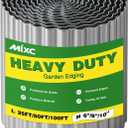 MIXC Corrugated Metal Garden Edging, Landscape Border for Lawn, Flower Bed & Paver (Silver, 8 Inch 25FT)