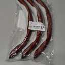 Carbon Fiber Steering Wheel Cover 3PCS Set  Anti-Slip, Scratch-Resistant, Universal Fit for 1416 Inch Wheels  Interior Car Accessories for Cars, SUVs, Trucks (Red)