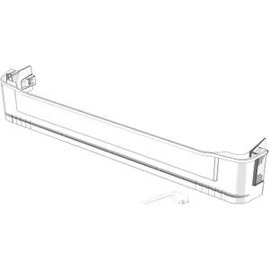 UPGRADED WPW10172187 W10172187 Refrigerator Door Shelf Trim Compatible with Whirlpool Kenmore Refrigerator Door Shelf Bin Replacement Part 1871854 AP6016260 Whirlpool Fridge Door Bin Shelf Bar Clear