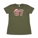 Funny Number 67 Aura 67 Christmas Holiday Women Kids Xmas T-Shirt, Green, Medium