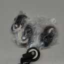 HOLKIE Caster Wheels 2 inch with No Brake Casters Set of 4, Threaded Stem 3/8" -16 x 1 (Diameter 3/8", Length 1") Swivel Set of 4 Heavy Duty Castors Black