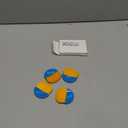 Boao 4 Pieces Brush Applicator Diamond Painting Brush Accessories Tools, Artist Drawing Flat Paintbrush for DIY Gesso, Varnishes, Oil Paint, Acrylic Painting, Watercolor(Blue and Gold)