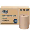 Tork Paper Towel Roll Natural H86, Universal, for Mini Dispensers, 6 Rolls x 550 ft, 8631060