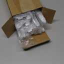 10 Pack Adjustable Shelf Brackets for Double Track System Closet Organization Heavy Duty Wire Shelf Brackets (White,9 Inches)