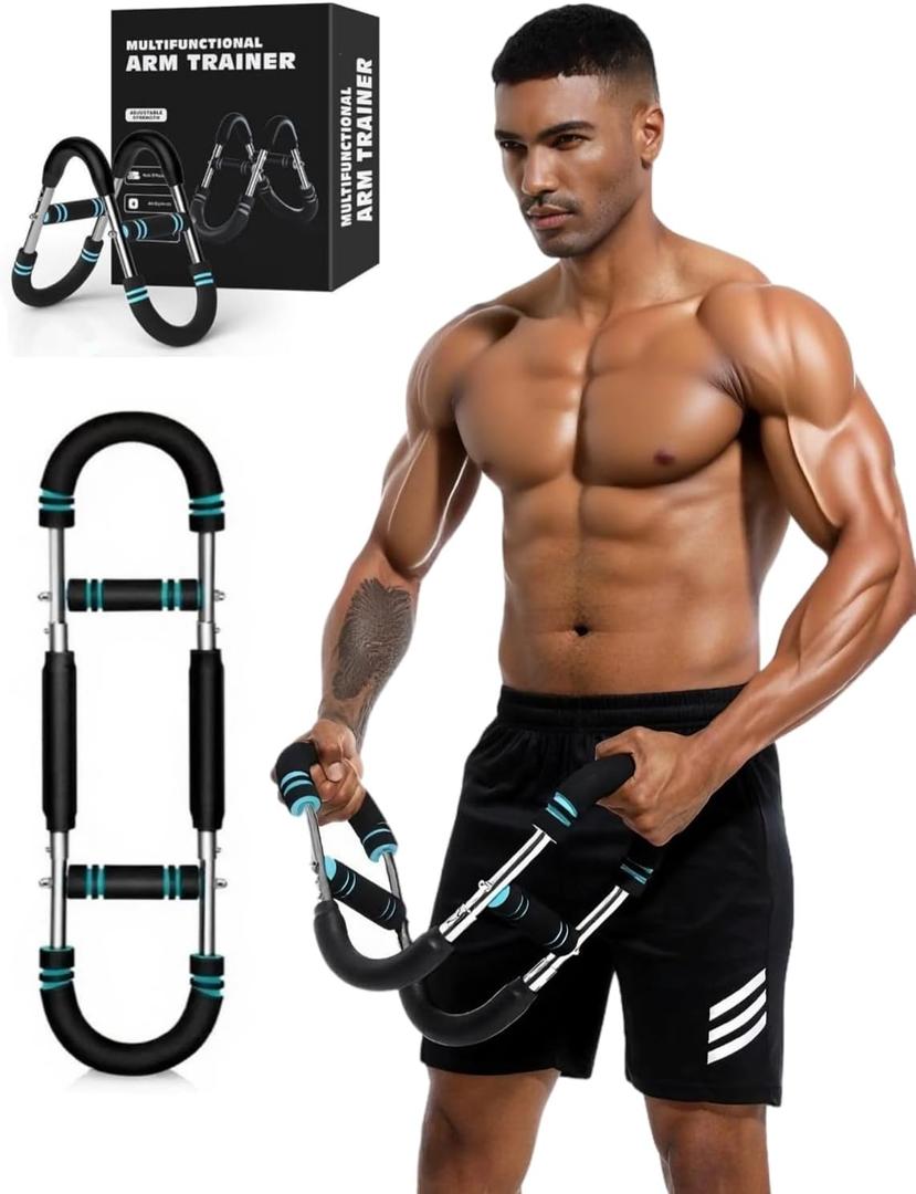 Twister Arm Trainer - Adjustable 3-Resistance Levels Chest,Arm,Shoulders,Backs,Inner Thigh Workout Equipment for Men&Women - Ergonomic Home Gym Strength Trainer with Anti-Slip Handles