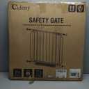 Baby Gate No Drilling, 29"-40" Auto Close Dog Gate Indoor for Doorways & Stairs, Pressure Mounted Adjustable Pet Gate, Easy Walk Through Child Gate for Children & Pets Stroller Friendly, White
