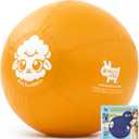 Race&Herd 30" Original XXL Herding Ball for Dogs - Herding Toys, Giant Dog Ball for Australian Shepherds, Border Collies - Durable Dog Outdoor Training Toy for Large Breeds & Horses (Yellow)