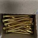 Hillman 2733 10 X 2-Inch Brass Flat Phillips Wood Screw, 20-Pack