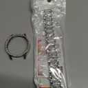 Mosonio Compatible with Samsung Galaxy Watch 8/7/6 Bands 40mm/44mm, 20mm Bling Metal Bands with Bling Protective Cover Case for Women, Shiny Watch Replacement Strap for Daily Wear (Silver)