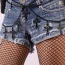 Sacina Gothic Cross Waist Chain & Belt - Emo, Punk, Grunge Accessories (Black)