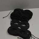 Coume 60 Pcs Halloween Black Felt Eye Half Masks Bulk Costumes Masquerade Hero Cosplay Adjustable Dress up for Men Women Party