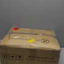 Furnulem Vertical Dresser for Bedroom, Tall Skinny Storage Tower with 5 Fabric Drawers, Chest of Drawers for Living Room, Dorm, Entryway, Vintage Furniture, Wood Top