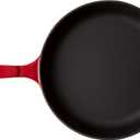 Lodge Enameled Cast Iron Skillet, 11-inch, Red