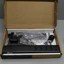 Universal Swivel TV Stand/Base Table Top TV Stand for 13 to 32 inch TVs with 100 Degree Swivel, 4 Level Height Adjustable, Heavy Duty Tempered Glass Base, Holds up to 77lbs, HT07B-001