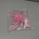 Fascinators for Women Girls Feather Flower Fascinator Headwear Wedding Cocktail Tea Party Hats (US, Alpha, One Size, Pink) (Pink)