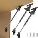 2PCS 100N 10inch Soft Close Hinge Lid Gas Support rods, Pneumatic Struts can Automatically Rise and Fall Slowly, Toy Box Damping Bufferand can be Opened and Closed Within The Range of 0-110 Degrees.
