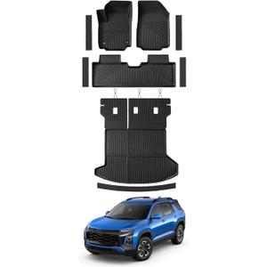 All Weather Floor Mats Trunk Mat for Chevy Equinox & Gmc Terrain 2025 2026 | Heavy Duty, Rubber, Custom Car Mats For 2025 2026 Chevrolet Equinox / Gmc Terrain, Carprt, Door Still Protectors, Accessories