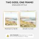 Homeforia 20x20 Picture Frame Gold, High End Metal 20 x 20 Square Poster Frame with Mat 16 x 16 Photo, 20x20 Frame Matted to 16x16 Print, 20by20 Gold Hanging Frames, Tempered Glass, Wall Kit, Set of 1