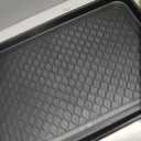 All-Weather Indoor/Outdoor Mat for Boots - Weather-Resistant Hard Plastic Shoe and Boot Tray with Raised Edge by Stalwart (Black, MEDIUM)