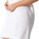 Turkish Linen Womens Waffle Spa Body Wrap with Adjustable Closure (White, M)