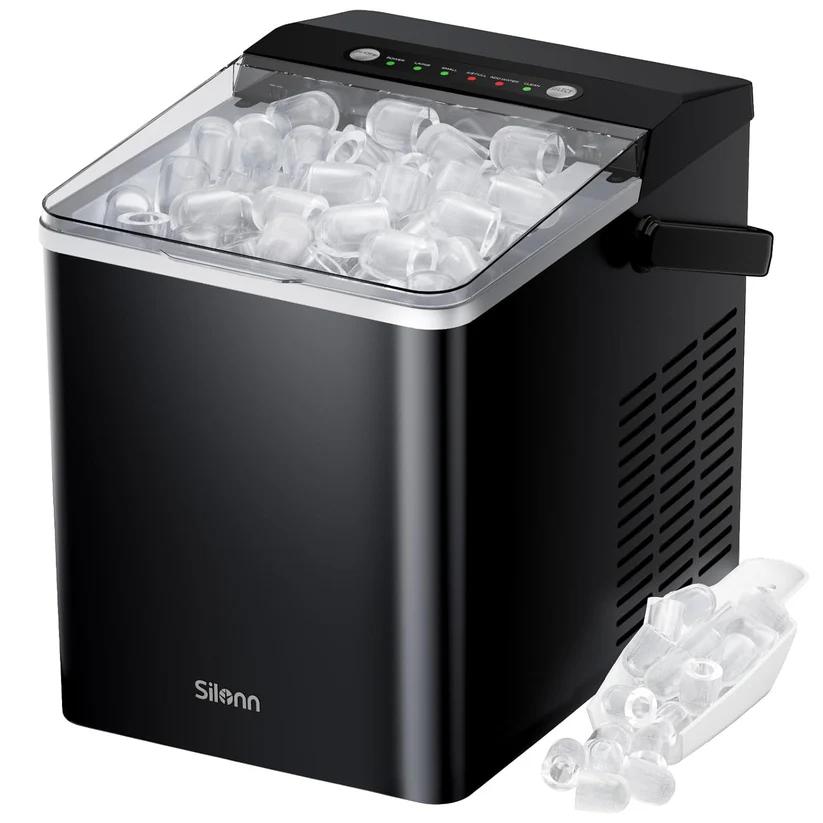 Silonn Countertop Bullet Ice Maker (22 Lbs)