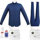 Automatic Ironing Machine, Portable Hands-Free Wrinkle Remover for Shirts & Pants, Gentle on All Fabrics, Ironing Machine Perfect for Apartments, Business Travel & Small Spaces