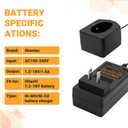 Shentec 1.2V-18V Charger UC18YG Compatible with Hitachi Ni-MH/Ni-Cd 7.2V 9.6V 12V 14.4V 18V Pod Style Battery (Not for Li-ion Battery)