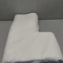 Couples Merging Pillow for Side Sleepers with Arm Opening Memory Foam for Home Use, Blue Edged Right