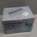 Ourokhome Rotary Cheese Grater Hand Crank, Kitchen Shredder Speed Mandolin Slicer Ice Shaver with Handle and Drum Blades for Cheese, Vegetable, Nuts, Chocolate, Potato, Carrot, 5 Blades, Blue