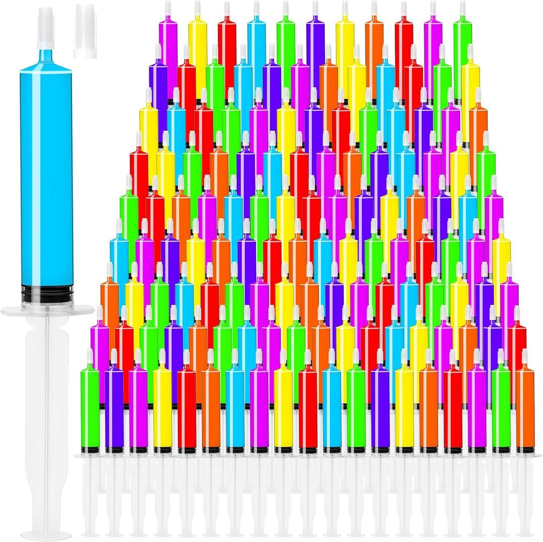 10ml Syringes Bulk 300 Pack Plastic Large Syringe with Tip Cap, Measuring Syringes, Oral Syringe for Scientific Labs, Feeding Pets, Measurement,Refilling, No Needle