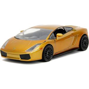 Fast & Furious Fast X 1:24 Gold Lamborghini Gallardo Die-Cast Car, Toys for Kids and Adults