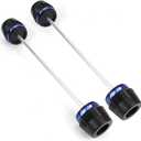 MOWOK Fit For YAMAHA R3 YZF-R3 YZFR3 2015-2024 2025 Motorcycle Accessories Frame sliders Front Rear Wheel Axle Fork Slider Crash Protector Protection (Blue)