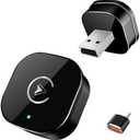 Wireless CarPlay Adapter for iPhone, Mini USB Design for Cars with Wired CarPlay, Fast Connection,5.8GHz WiFi,No Delay, Compatible with iOS 10+ & iPhone 6+, USB/Type C,Plug and Play (Black)