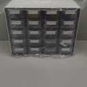 Blue Ginkgo Small 20-Drawer Cabinet  Stackable Clear Organizer for Hardware, Beads, Plastic Bricks, Office, and Craft Storage (Made in Korea, Gray) (GREY)
