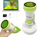 Microscope for Kids 1000X Handheld, 4K 2.0'' Screen Rechargeable Mini Pocket Digital Microscopes with 32 GB TF Card, Educational Science Toys for Children Aged 7 and Above.Over 84 Months