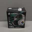 Ozeino Gaming Headset for PC, Ps4, Ps5, Xbox Headset with 7.1 Surround Sound Gaming Headphones with Noise Canceling Mic, LED Light Over Ear Headphones for Switch, Xbox Series X/S, Laptop, Mobile White