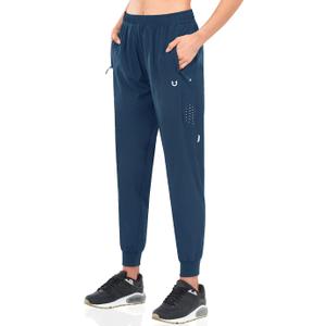 NORTHYARD Women's Running Athletic Pants Track Lightweight Joggers Workout Jogging Casual Sweatpants with Zipper Pockets, Size S