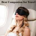 Fygrip 3D Eye Mask Sleep Mask for Men & Women, 100% Pressure-Free & Light Block-Out Eye Mask for Sleep with Easy Adjustable Strap, Night Eye Cover for Travel, Black