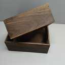 Vintage Brown Square Wooden Cake Stands For Display,Set Of 4 Wood Cupcake Stands Risers, 12 Inches Rustic Wood Crates For Wedding Cake Display, (Vintage Brown)