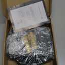 10FT Lightweight Garden Hose,Flexible Water Hose with Solid Brass Head,Kink-Free,Collapsible Hose,High Pressure Flat Water Hose for RV,Boat,Car Wash,Garden,Yard,Camper,Outdoor (Green-Black, 10 Feet)