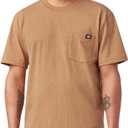 Dickies Men's Big & Tall Heavyweight Crew Neck Short Sleeve Tee (X-Large Tall, Brown Duck Heather)