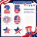 Fuutreo 6 Pcs 250th Anniversary Yard Sign with Stakes Semiquincentennial 4th of July Outdoor Decoration USA Flag Sign for 1776-2026 Patriotic 250th Birthday Independence Day Lawn Decor
