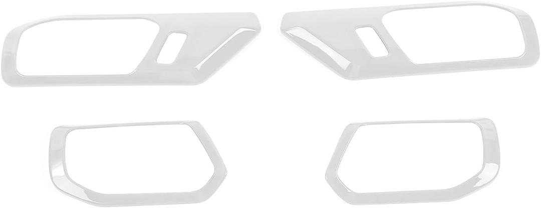 RAZPOY Inner Door Handle Cover Trim Compatible with 2021-2026 Ford Bronco Interior Accessories White (Not for Bronco Sport)