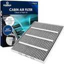 KURIMUP CF11775 Premium Cabin Air Filter with Activated Carbon,Fit for Ford Edge (2015-2023)/Fusion (2013-2020)/SSV Plug-In Hybrid (2019-2020), Lincoln Continental/MKX/MKZ/Nautilus