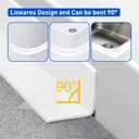 White Caulk Tape Self Adhesive Waterproof 1.97" x26.25Ft, Bathroom Peel & Stick Caulking Tape for Floor Tile Corner Trim & Shower, Toilet Bathtub Caulking Sealant Strip for Kitchen, Countertop, Sink