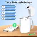 Rongta Bluetooth Label Maker Machine with Tape, Portable Mini Label Printer Wireless Thermal Handheld Sticker Makers Mini Label Makers with Multiple Templates for Organizing Office Home School(White)