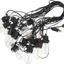 15m Outdoor String Lights Led Decorative Lamp for Garden Parties Shatterproof Bulbs for Christmas Camping and Festive Events