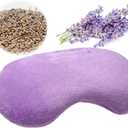 Umisleep Lavender Eye Mask, Aromatherapy Weighted Sleep Mask for Dry Eyes Men Women, Microwave Heated Hot Therapy Eye Cover Moist Compression Pain Relief, Pillow for Puffy Eyes, Sinus Pain, Purple