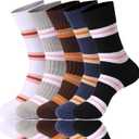 Striped Socks Tube Socks Retro Style Colorful Crew Funny Sock (Medium, Multicolor 14)