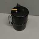 Vacuum Reserve Canister 5 in D x 7 in L Steel Black Finish
